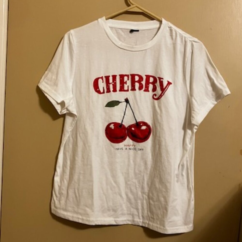 White Cherry Tee Shirt